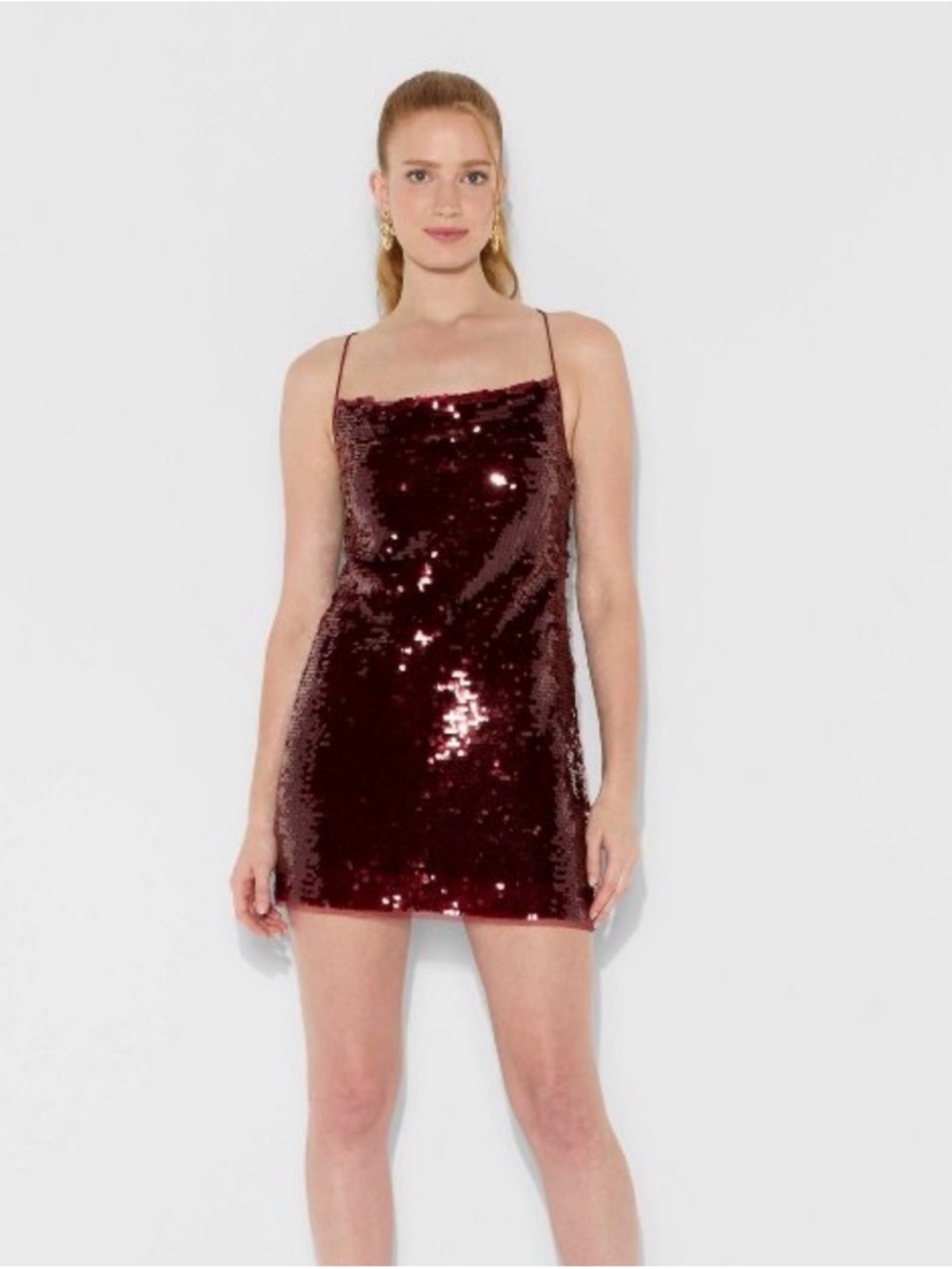 Wild Fable burgundy mini dress